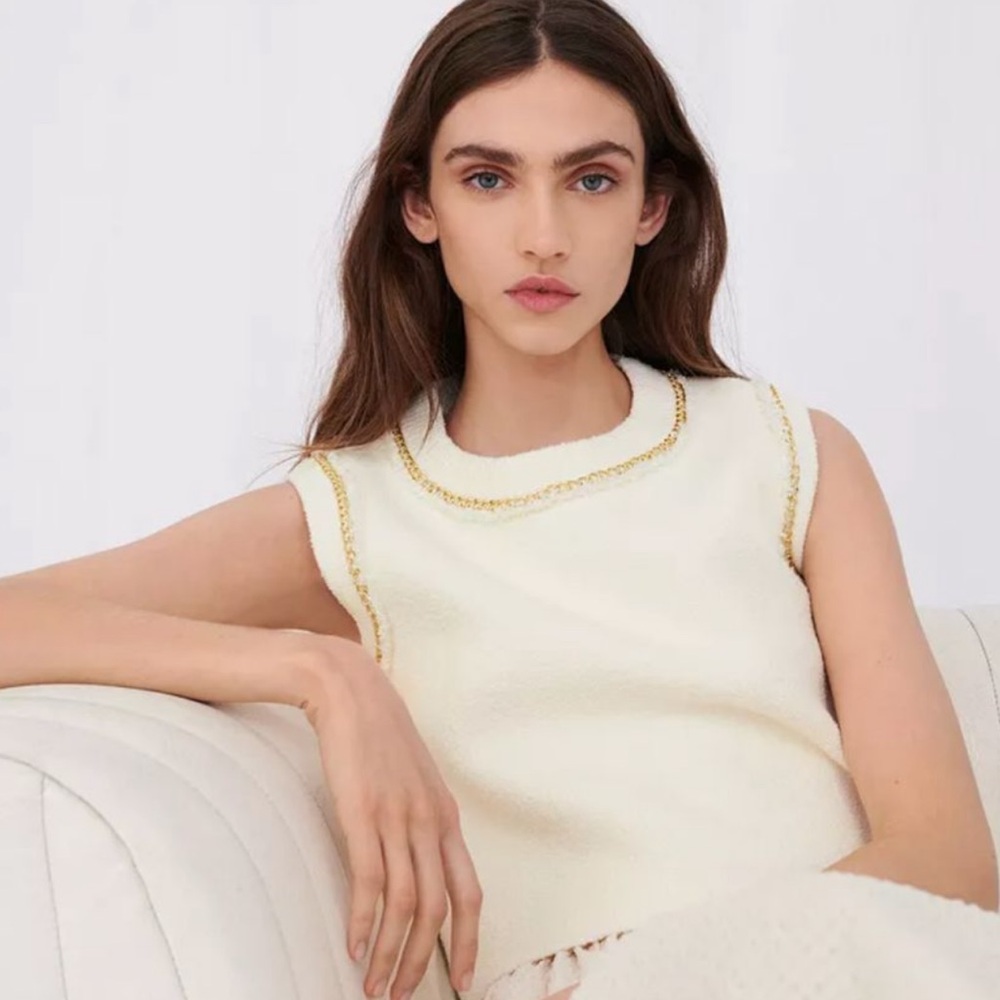 Maje sweater vest size 2